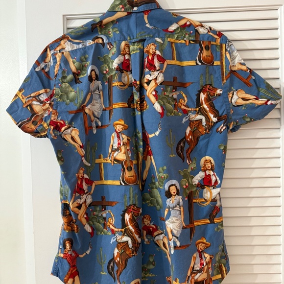 Gitman Bros. Vintage Cowgirl Print Shirt – Men’s Medium – Limited Edition - Picture 2 of 3